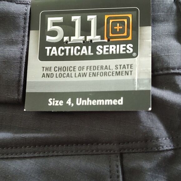 5.11 Tactical Women's Nascar logo  Charcoal  Stryke Pants  Sz 4 unhemmed - Picture 7 of 12